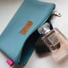 Etui/Make-up Tasje Leer Aqua - Afbeelding 2