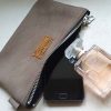 Etui/Make-up Tasje Leer Taupe - Afbeelding 2
