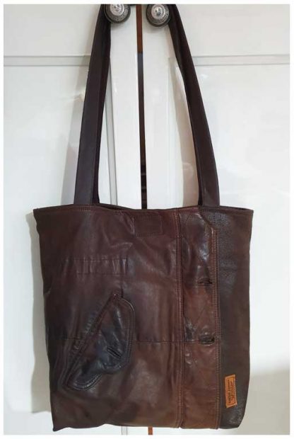 Damestas Leer Shopper Bruin met Zak