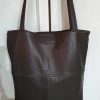 Damestas Leer Shopper Bruin met Zak - Afbeelding 2