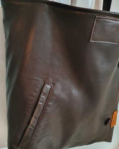 Damestas Leer Shopper Bruin met Zak - Afbeelding 4