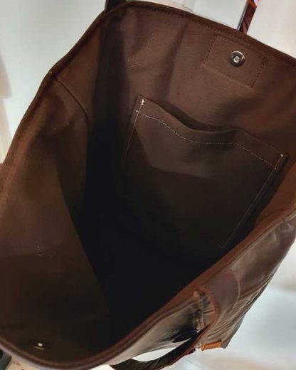 Damestas Leer Shopper Bruin met Zak - Afbeelding 5