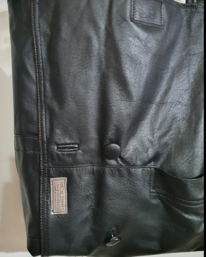 Damestas Leer Shopper Zwart met Zak 2 - Afbeelding 3