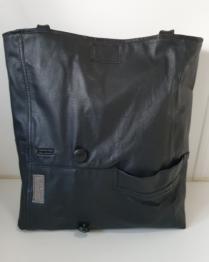 Damestas Leer Shopper Zwart met Zak 2 - Afbeelding 6