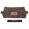 Etui/Make-up Tasje Leer Panter