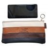 Etui/Make-up Tasje Leer Beige-Bruin-Zwart