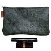 Etui/Make-up Tasje Leer Patchwork Groen - Afbeelding 2
