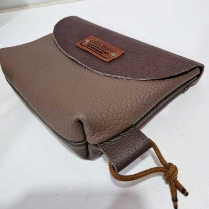 Make-up Tasje/Clutch leer Bruin - Afbeelding 4