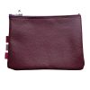 Etui/Make-up Tasje Leer Roze Paars Aubergine - Afbeelding 2