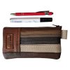 Etui Leer Patchwork Bruin