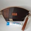 Toilettas Leer Bruin Patchwork 2 - Afbeelding 4