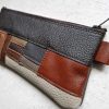 Etui Leer Patchwork Bruin 6 - Afbeelding 3