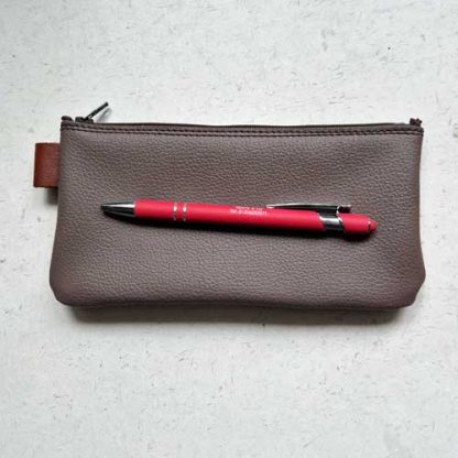 Etui Leer Patchwork Bruin 6 - Afbeelding 4