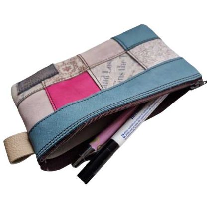 Etui Leer Patchwork Multi 2 - Afbeelding 3