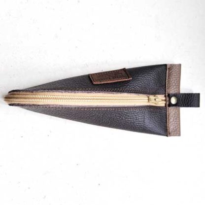 Brillenkoker Etui Leer Bruin - Afbeelding 3