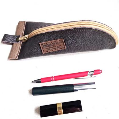 Brillenkoker Etui Leer Bruin - Afbeelding 5