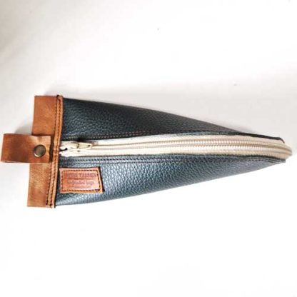 Brillenkoker Etui Leer Groen - Afbeelding 4