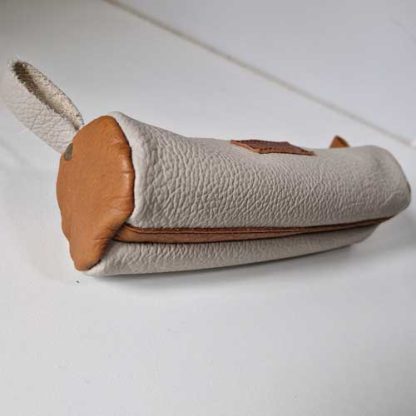 Etui Leer Rol Beige Cognac - Afbeelding 3