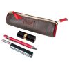 Etui Leer Rol Bruin Rood