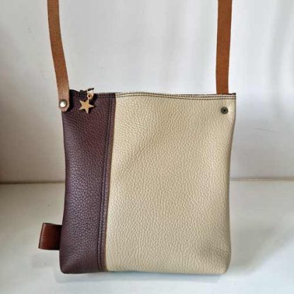 Tas Leer Patchwork Bruin Multi - Afbeelding 4