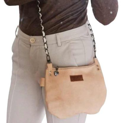 Tas Slingbag Leer Roze - Afbeelding 4