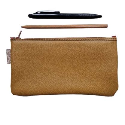Etui Leer Patchwork Beige - Afbeelding 2