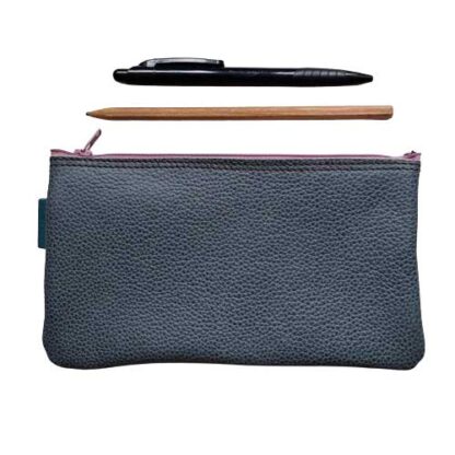 Etui Leer Patchwork Roze Blauw Wit - Afbeelding 2